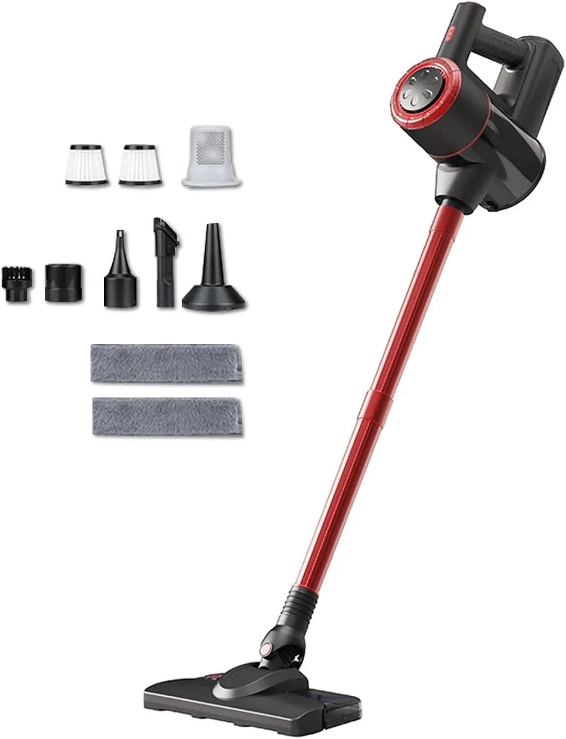 Aspirapolvere, portatile, ampio serbatoio, rosso, Lava E Aspira Pavimenti 5 in 1 Portatile, 400ml Serbatoio, Tappeti