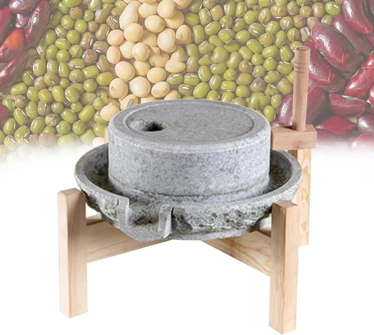 Mulino, blu, per Cereali, Pietra, Mulino A Mano Per Cereali Da Cucina Per La Casa