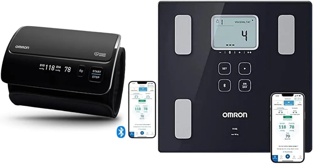 Bilancia, bilancia pesapersone intelligente, Bluetooth, senza fili, OMRON EVOLV