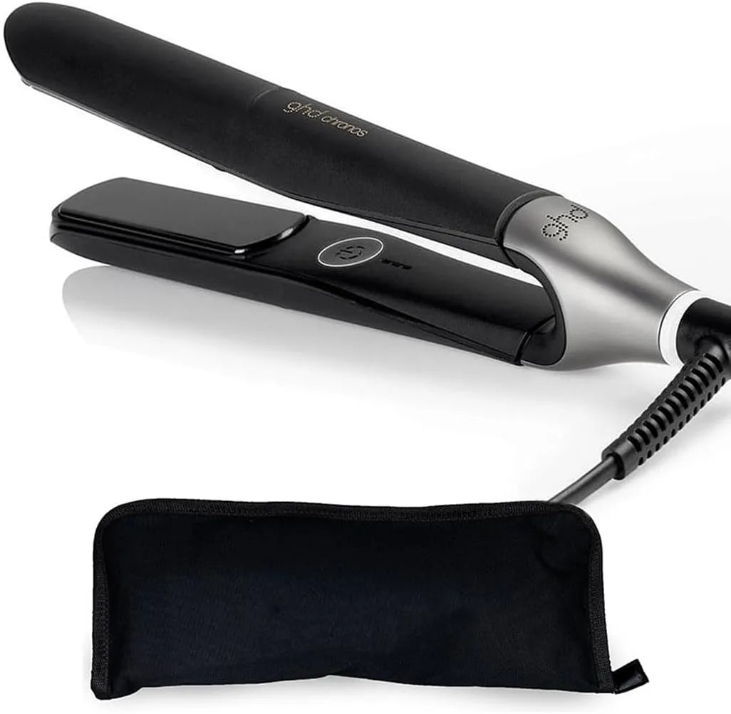 Ferro lisciante CHRONOS nero + astuccio da viaggio HAIRPRICE