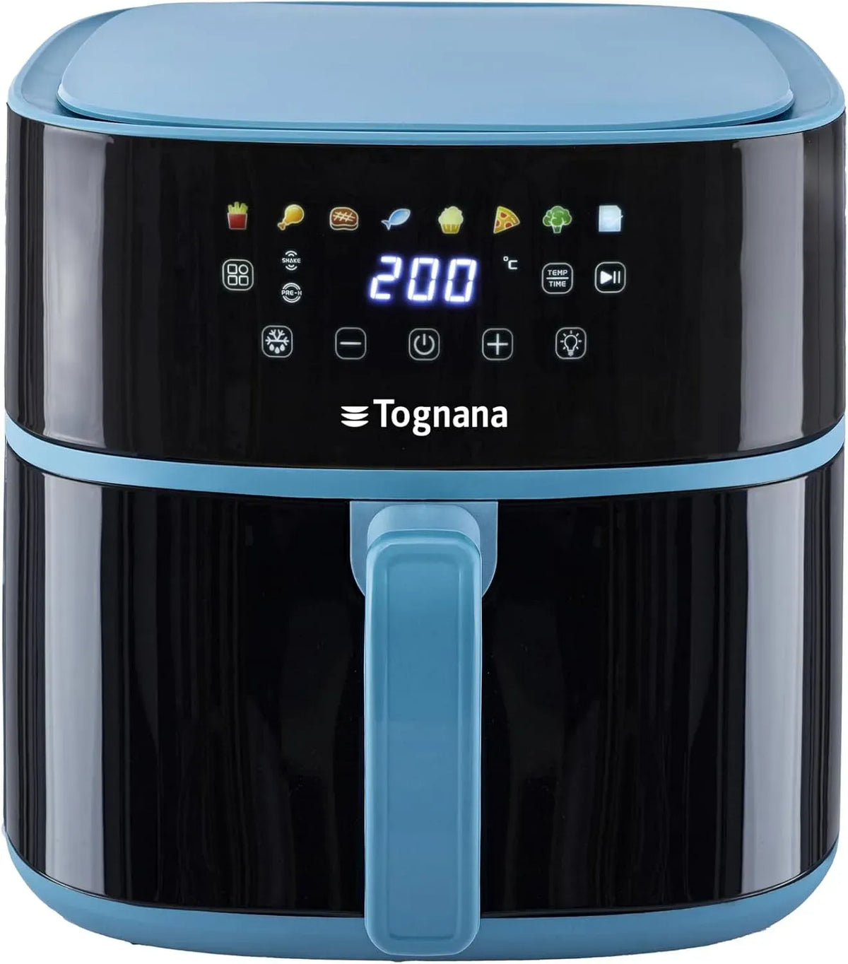 Friggitrice ad aria, 8 L, acciaio inox, friggitrice elettrica senza olio, Tognana Iridea