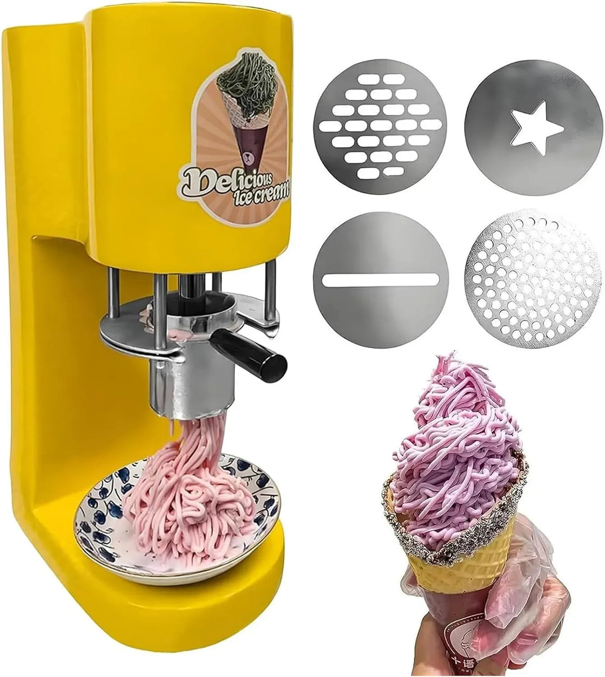 macchina per gelato e sorbetto, 80 W, professionale, acciaio inox, Cucina Commerciale Macchina Gelato Ele