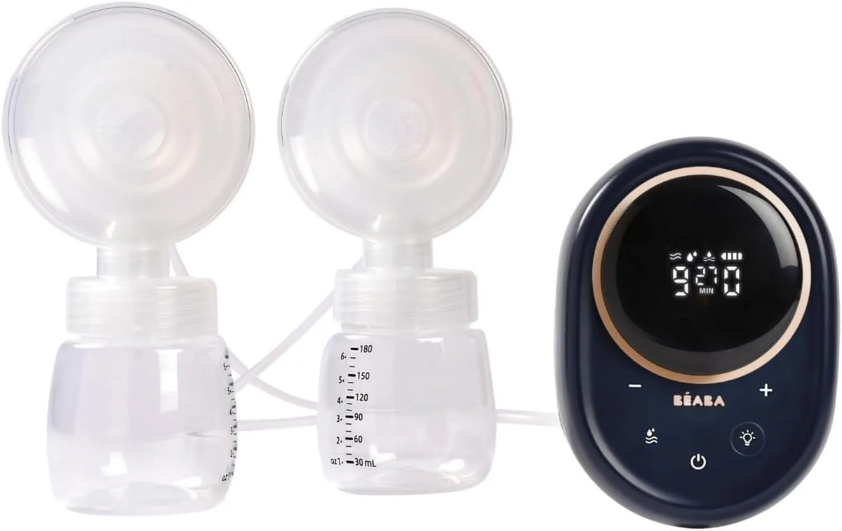 Tiralatte, timer, USB, blu, Grande capacità 180mL, 9 livelli, 3 modalità, 6 sessioni, BÉABA, Ricarica USB C