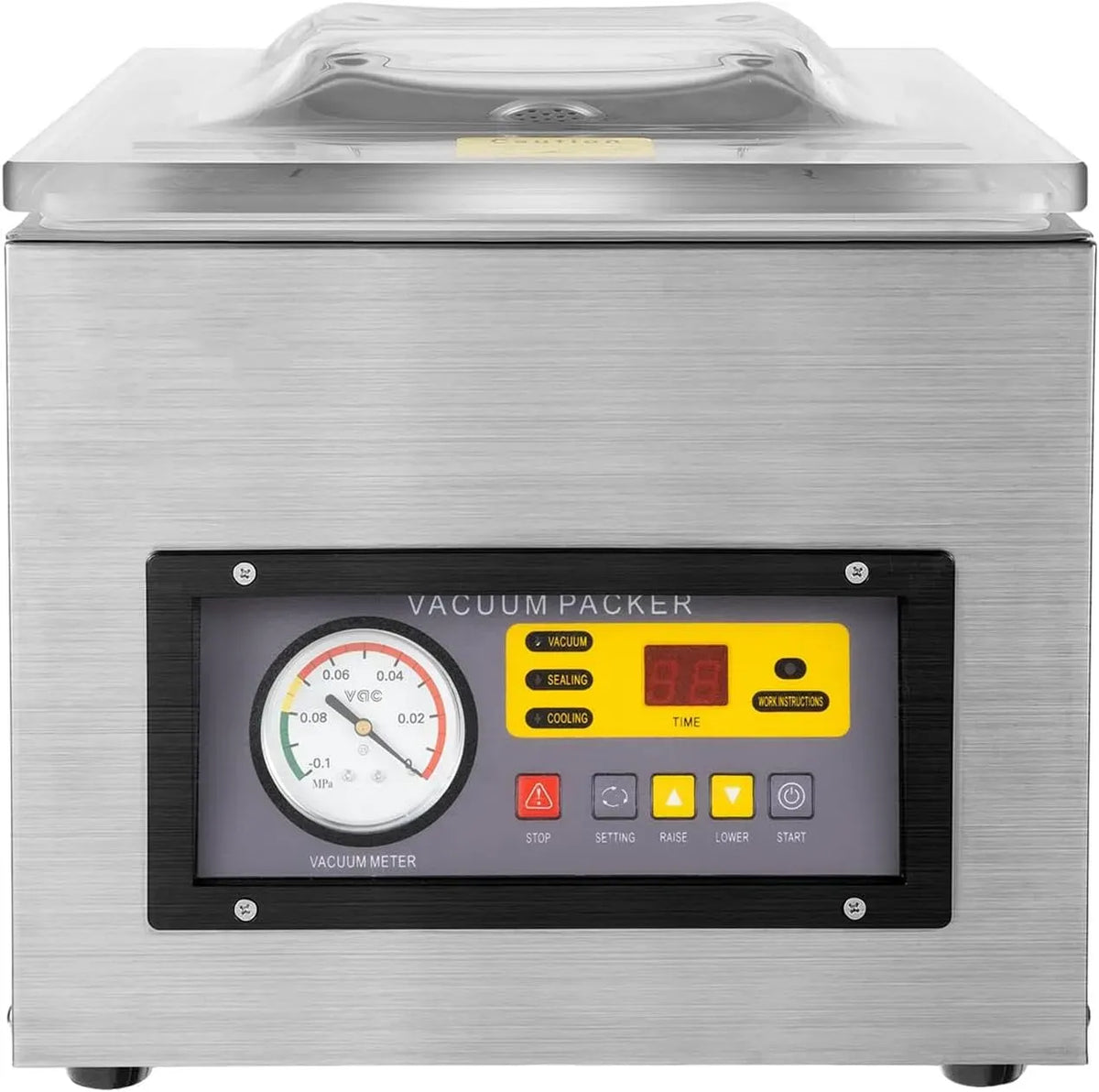 Tavolo, macchina per sottovuoto alimentare, 26 Cm, industriale, professionale, acciaio inox, per Uso Alimentare E Industriale