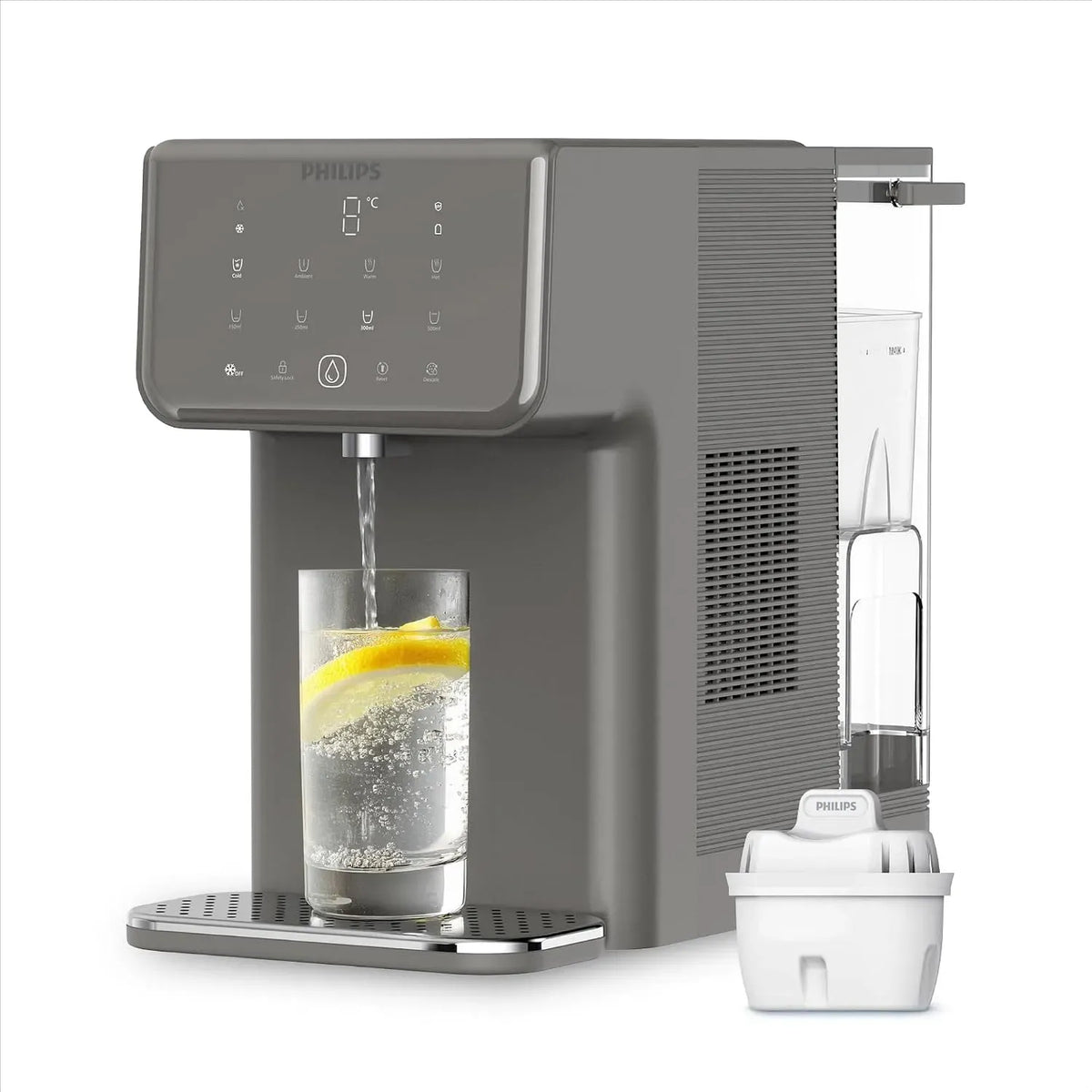 Philips Erogatore, pannello IPS, 3500 Series Erogatore di Acqua Calda e Fredda con Filtrazione Taste+