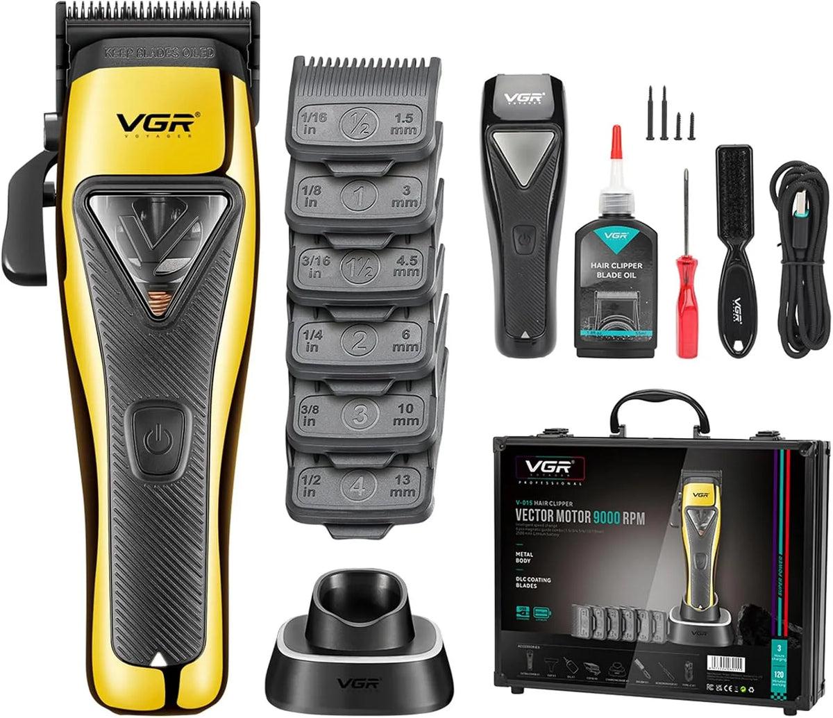 VGR 015 Motore, professionale, senza fili, nero, per Uomini