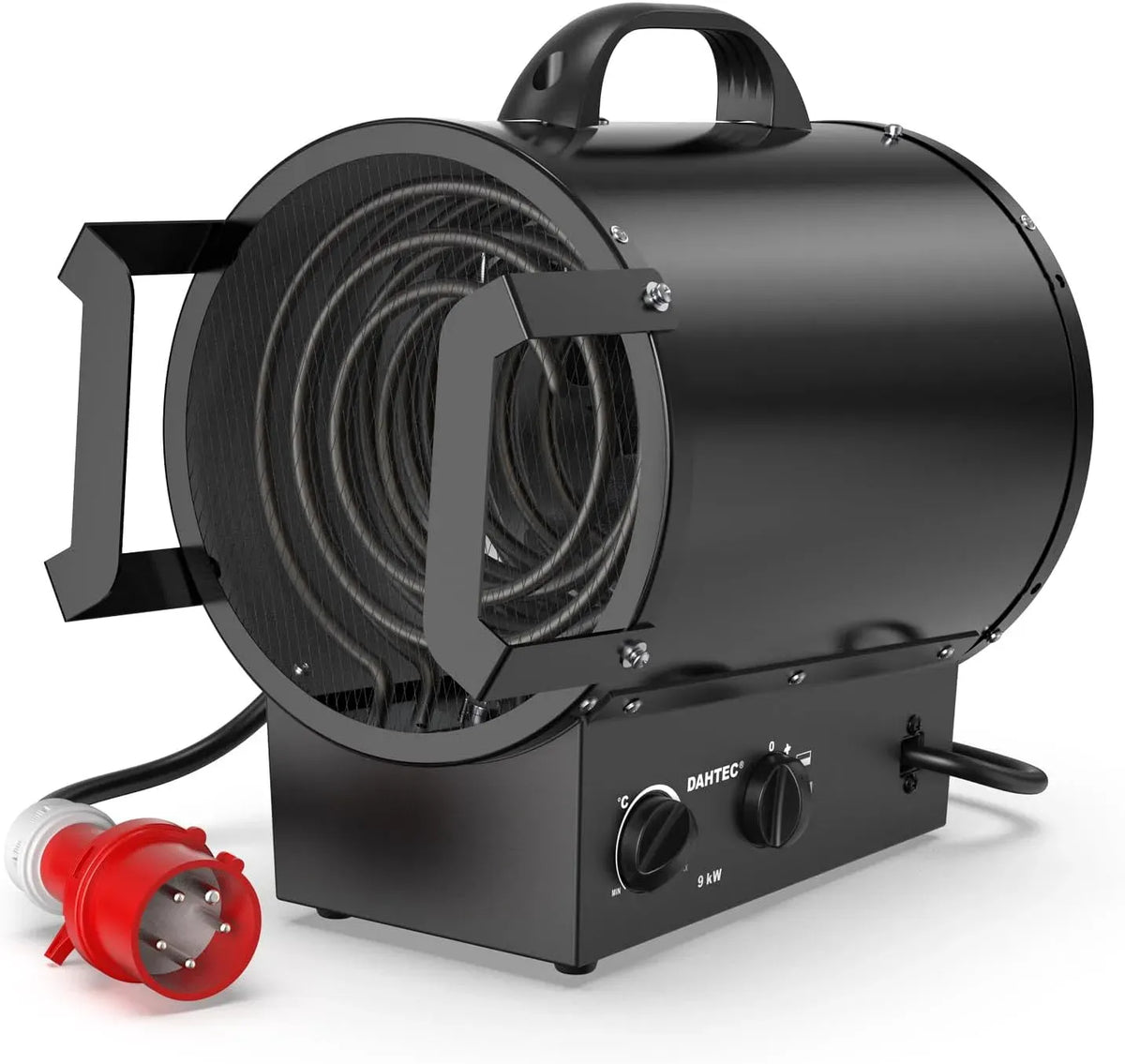 Ventilatore, 400 V, portatile, industriale, ventola per circolazione dell'aria, Termoventilatore Industriale 9 kW 400 V Stufetta Elettrica Portatile