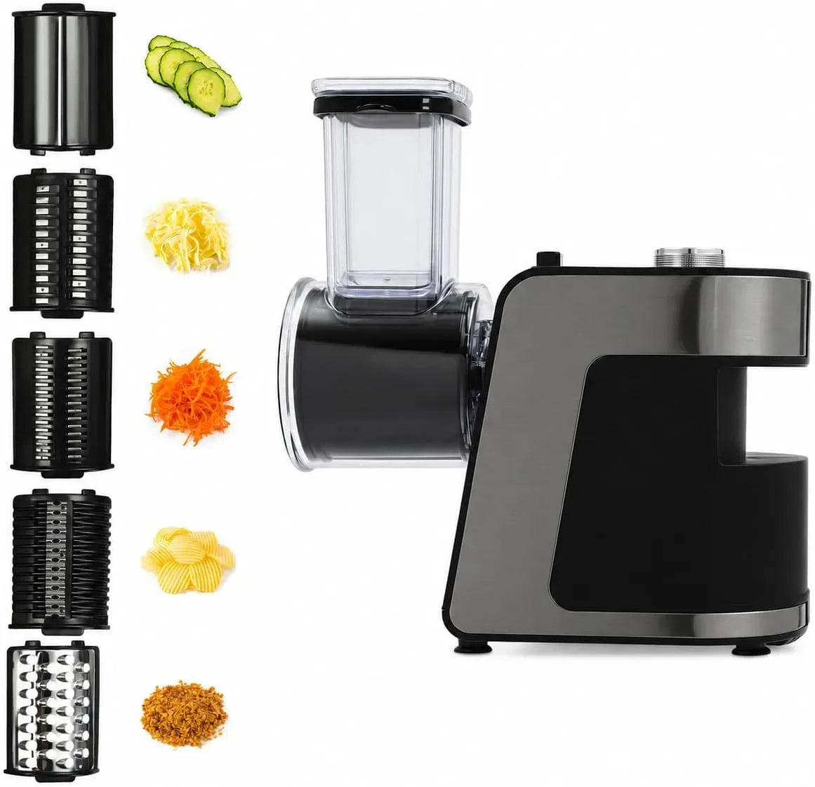 Affettatrice, affettatrice per alimenti, 1000 W, per verdure e patatine