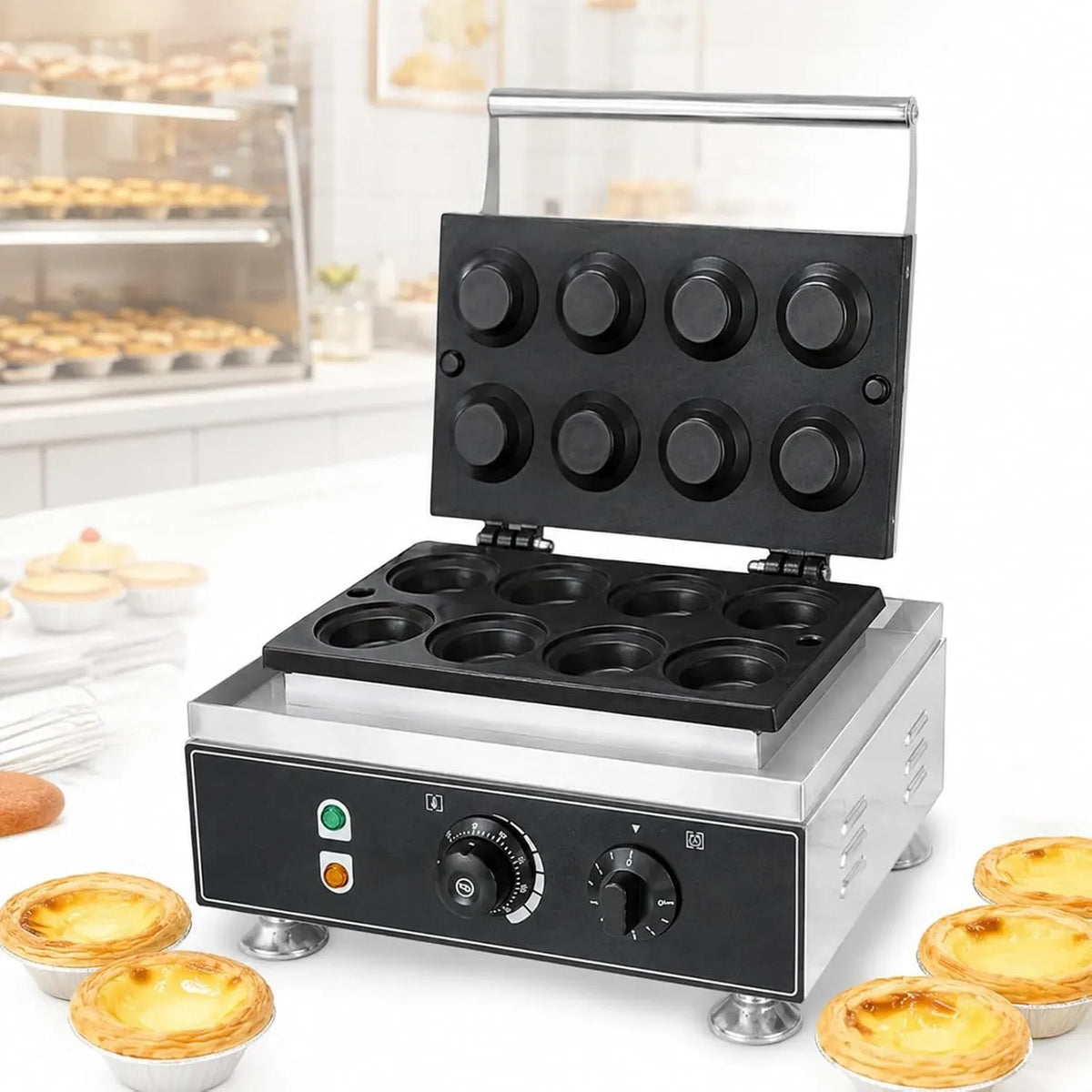 A 1550 macchina da caffè elettrica, 1550 W, professionale, funzione riscaldante, per Waffle E Crostatine All'uovo
