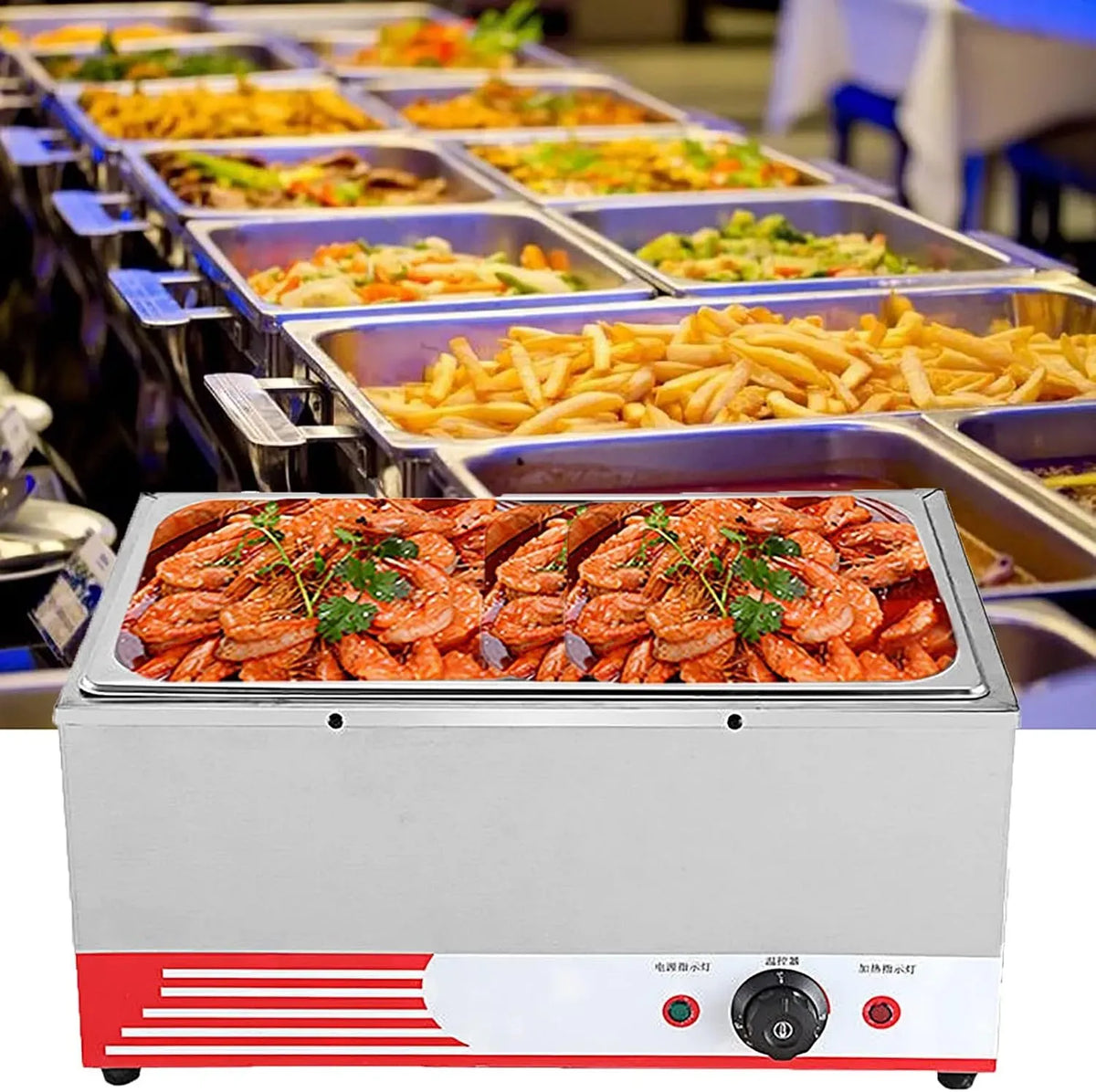 Coperc-1 Stazione, Tavolo, 1500 W, vapore, professionale, acciaio inox, per Buffet