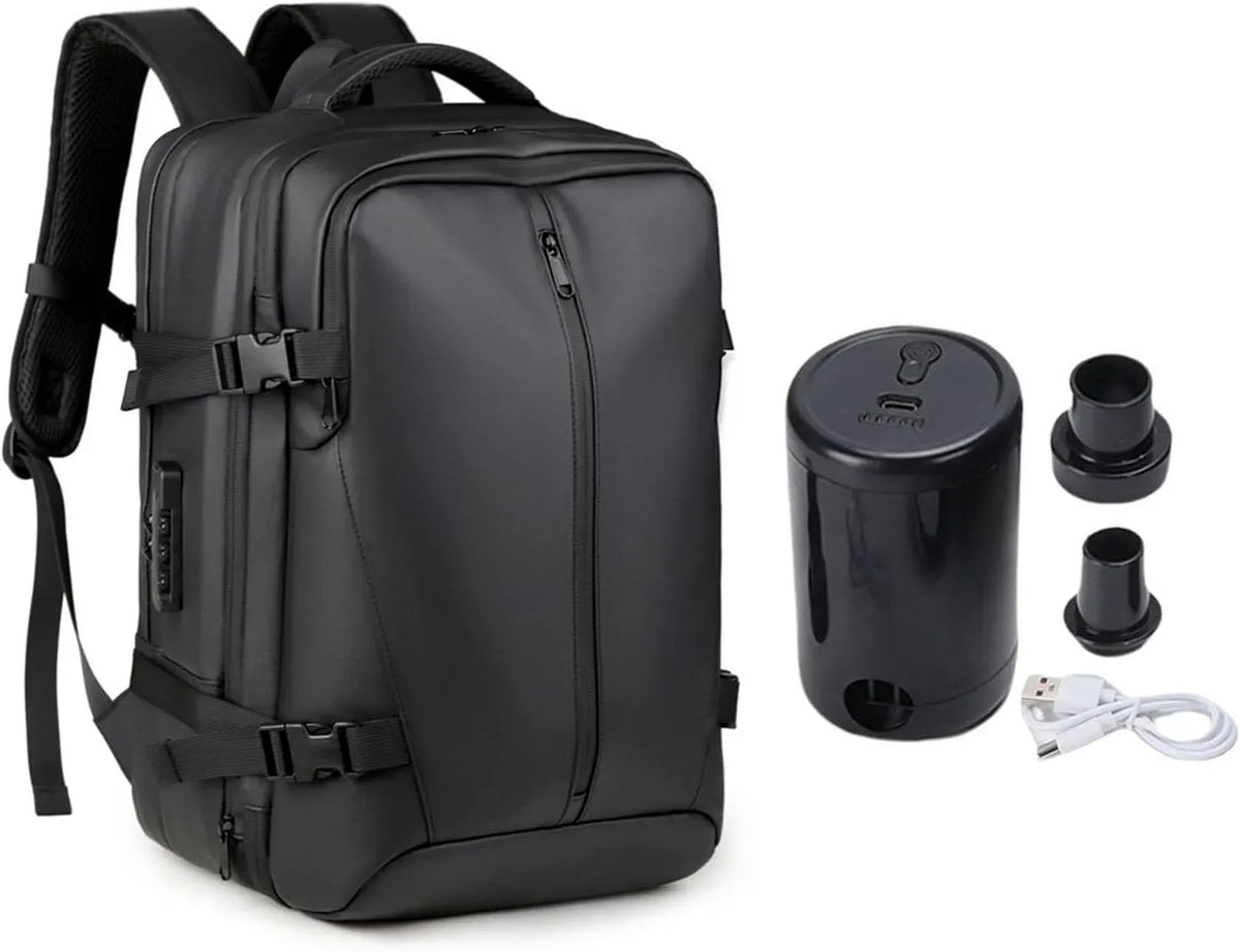 Aspirapolvere, 55 L, Zaino 36-55L, aspiratore elettrico domestico, Expantable Carry on Vaccpack con Compressione del Sigillo Sottovuoto