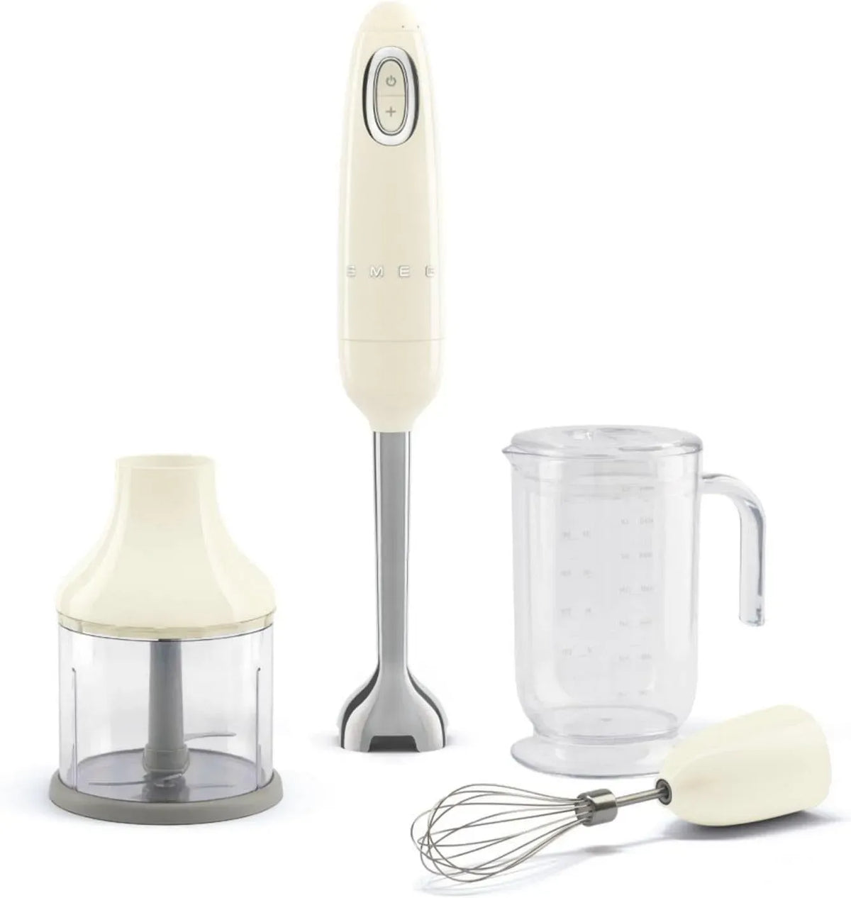 Smeg HBF03CREU Frullatore, 700 W, mixer da cucina, Avvolgicavo, Funzione Turbo e Sistema di Taglio Flowblend