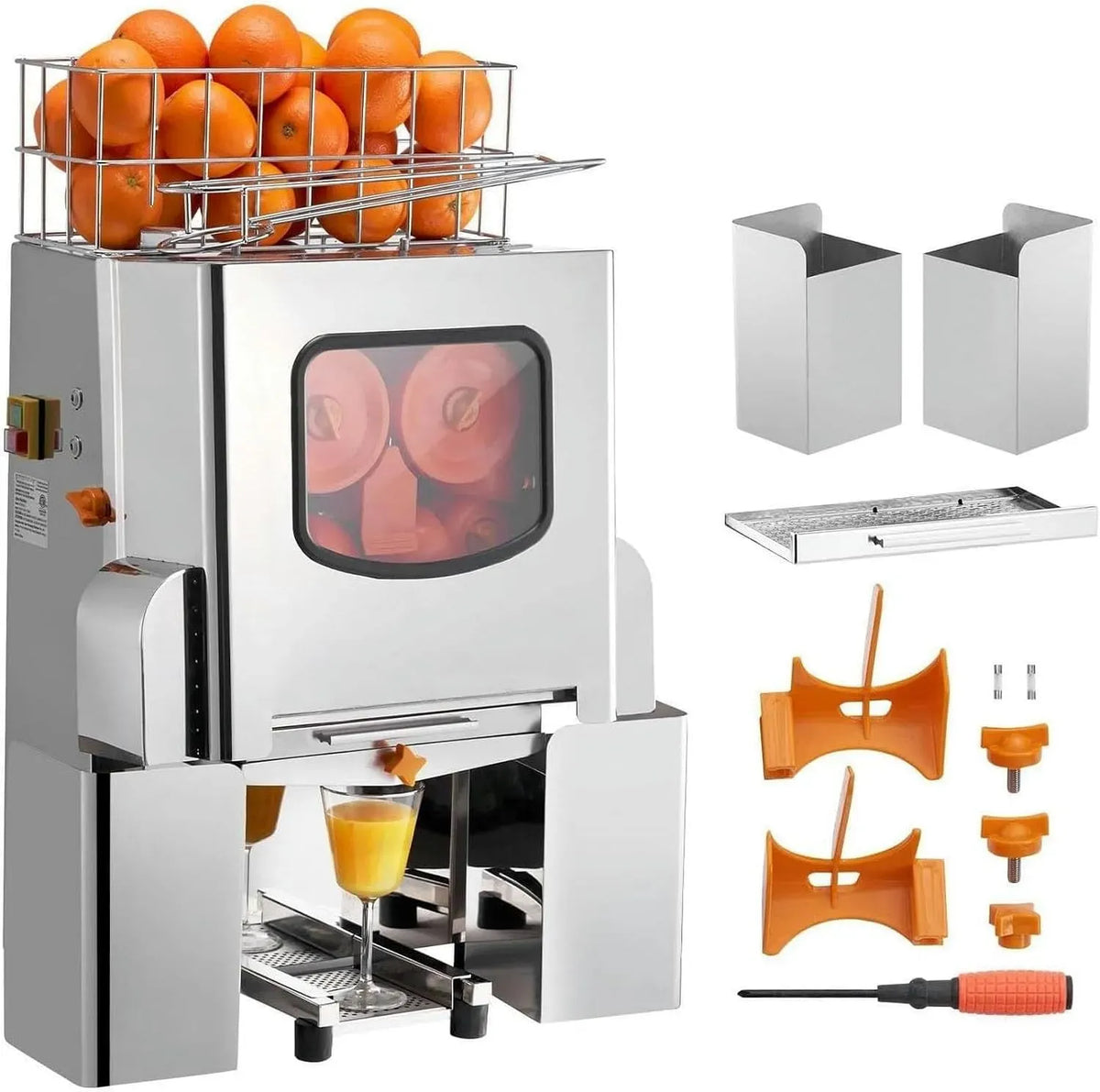 estrattore di succo e spremiagrumi, professionale, acciaio inox, per ristoranti e Bar.