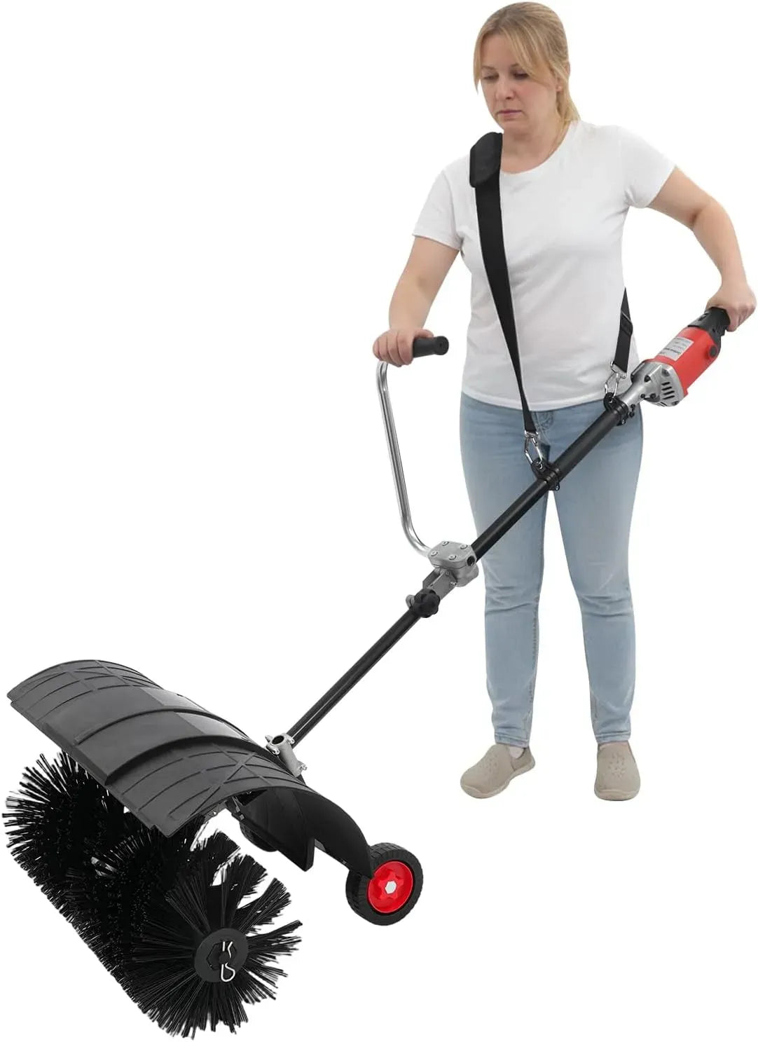 per tutte le stagioni, funzione soffiatrice, Spazzatrice a mano 2 in 1 da 1600 W, spazzatrice elettrica da 55 cm