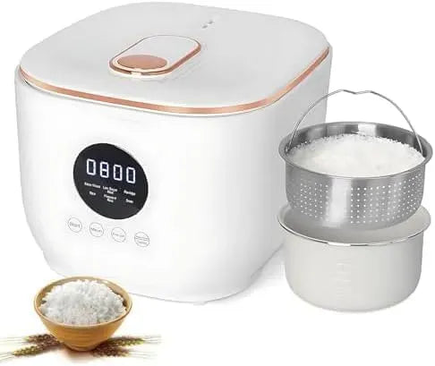Multicooker, Cuociriso, pentola elettrica multifunzione, multicooker elettrico, cuociriso elettrico, 3 L, timer, acciaio inox