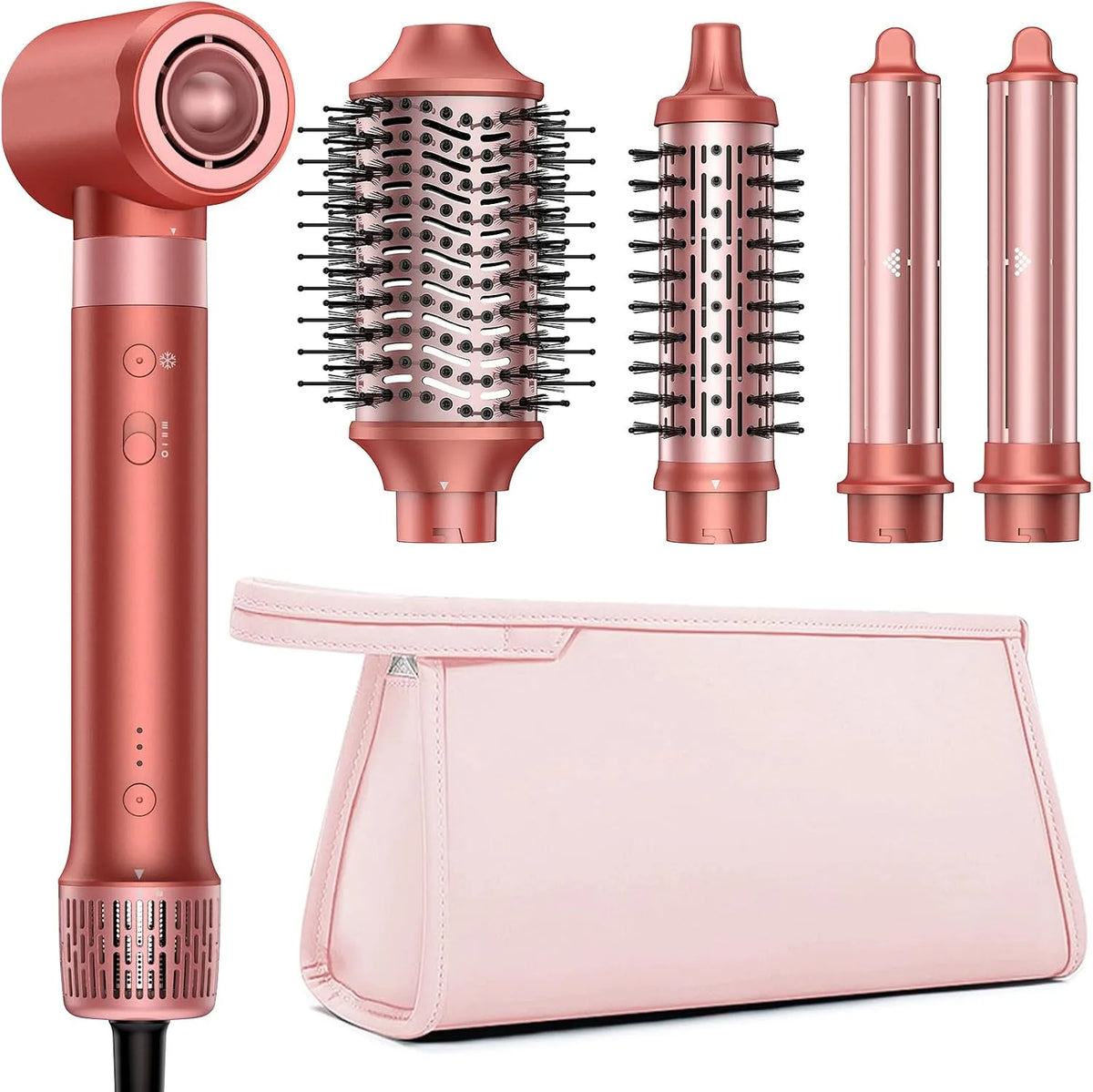 Spazzola, HITTIONA, Air Styler 5 in 1, Asciugacapelli Ionico