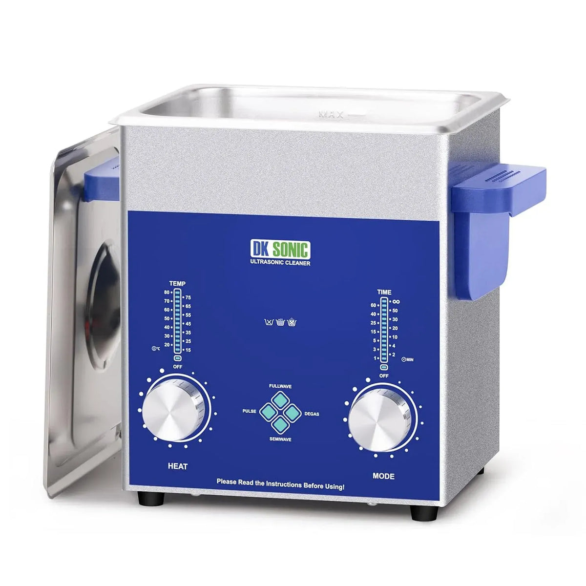 vasca per pulizia a ultrasuoni, Pulitore, 2 L, 60 W, timer, professionale, funzione riscaldante, per Gioielli