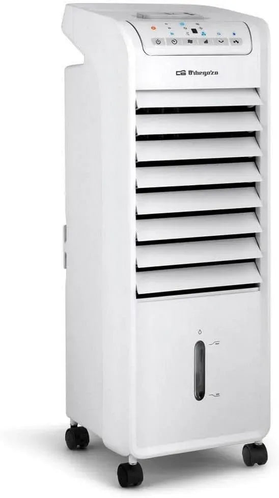 silenzioso, timer, Orbegozo Air 46 Raffrescatore evaporativo 3 in 1, 3 velocità, serbatoio da 6 l, accumulatori di freddo, telecomando, 55 W
