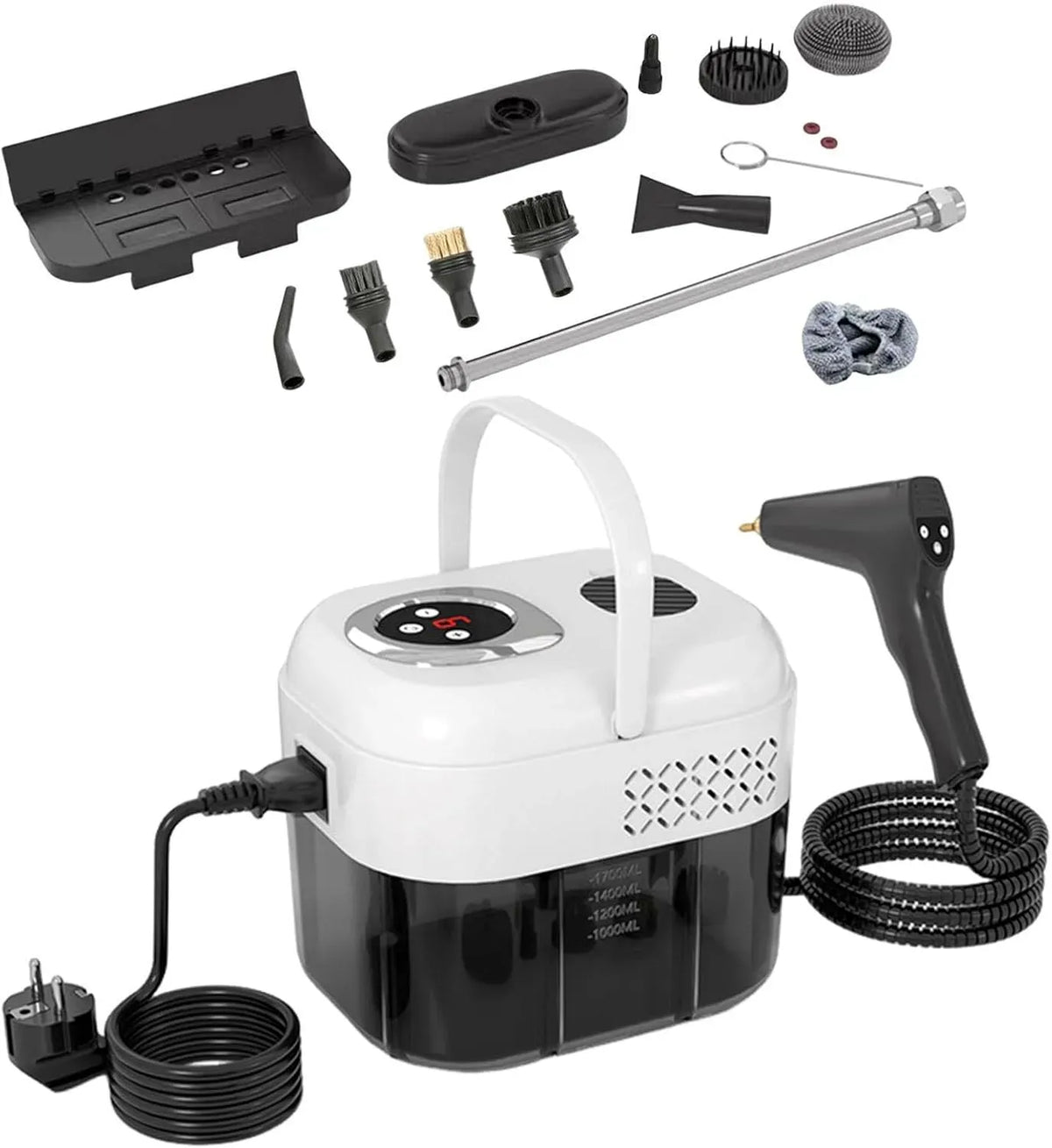 Pulitore a vapore, multiuso, portatile, macchina per pulizia a vapore, Pulitore A Vapore Portatile Manuale Portatile Multiuso 6 Livelli Estrazione