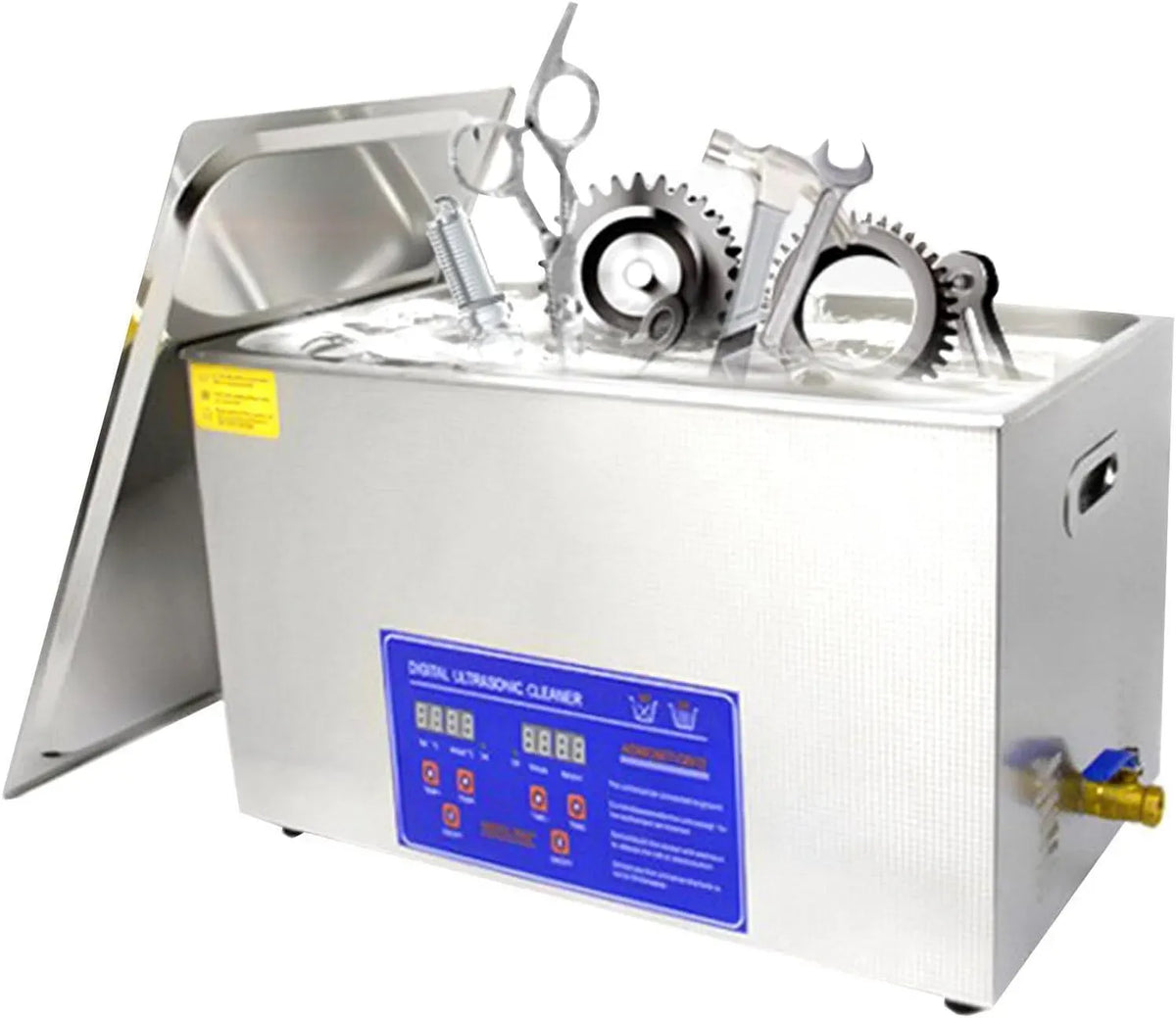 Lavatrice, 6 L, 180 W, timer, industriale, acciaio inox