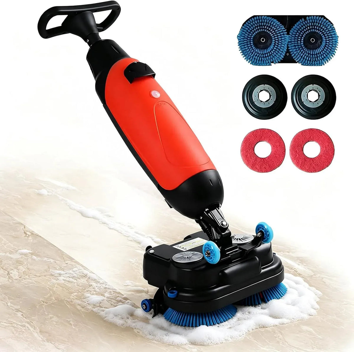 Lavapavimenti Elettrica per uso professionale 17' Per Superfici Dure Red