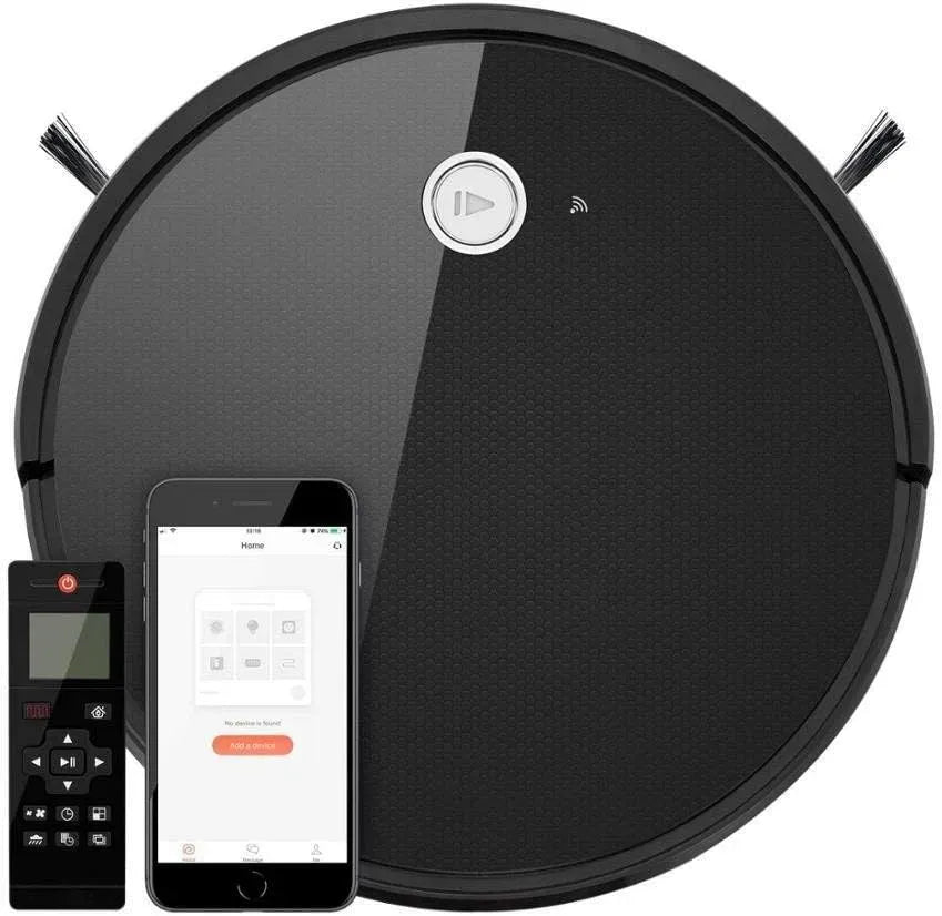 Aspirapolvere, nero, aspiratore elettrico domestico, Robot