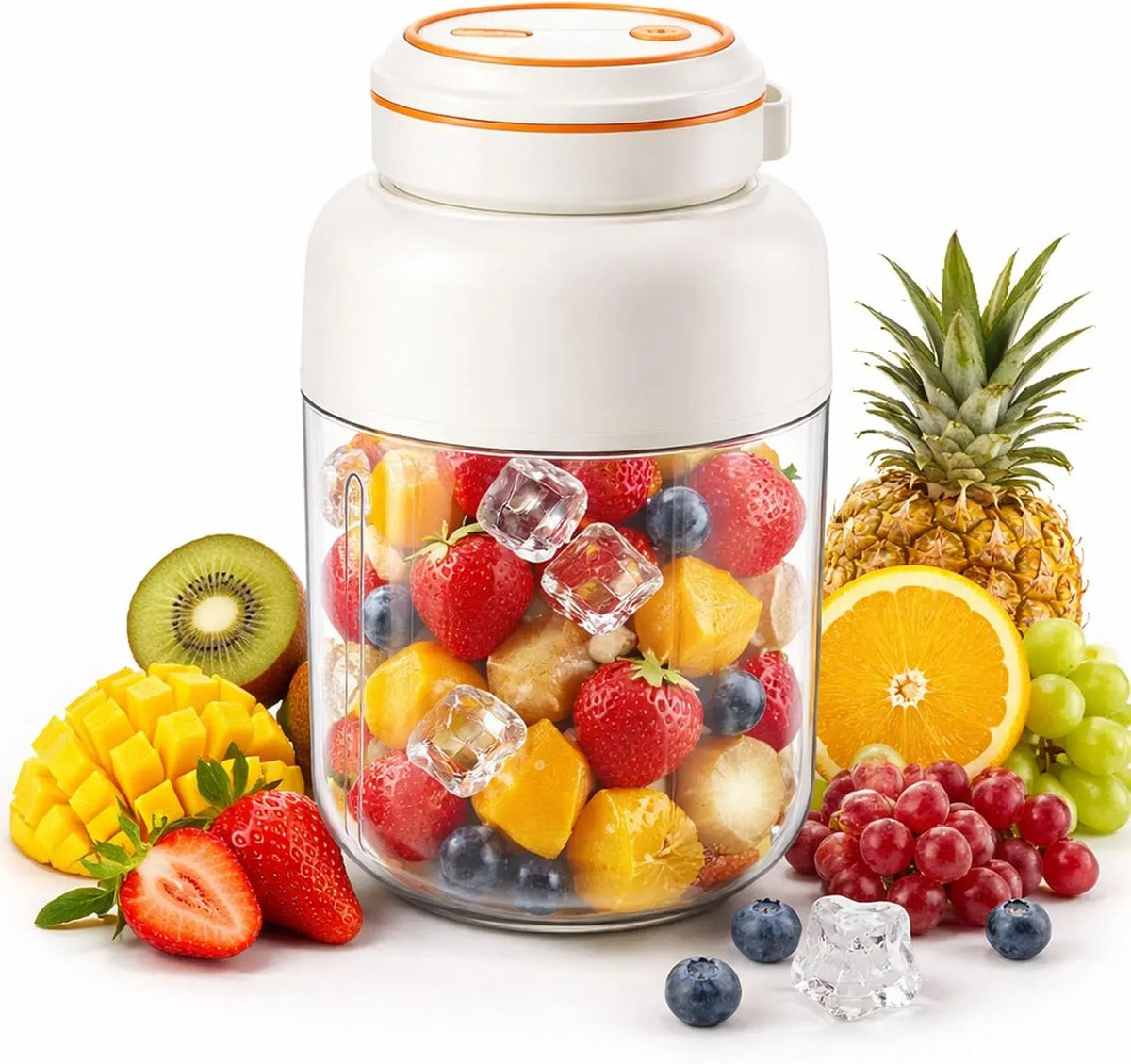 Frullatore, portatile, USB, Spremiagrumi portatile senza fili, 800 ml, ricaricabile tramite USB