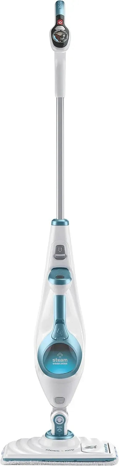 Black+Decker FSMH1621S Bianco, 1600 W, Lavapavimenti a Vapore Steam-Mop Deluxe con Steam-Perfume, 3.25 Kg