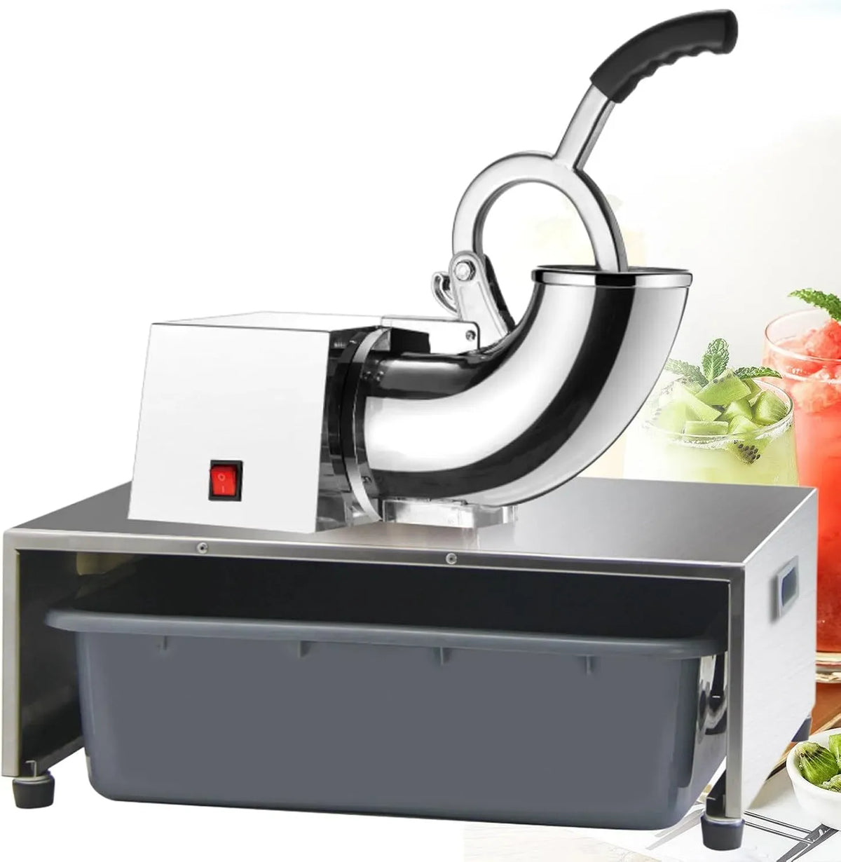 rasoio, 350 W, industriale, professionale, acciaio inox, per ghiaccio industriale/commerciale