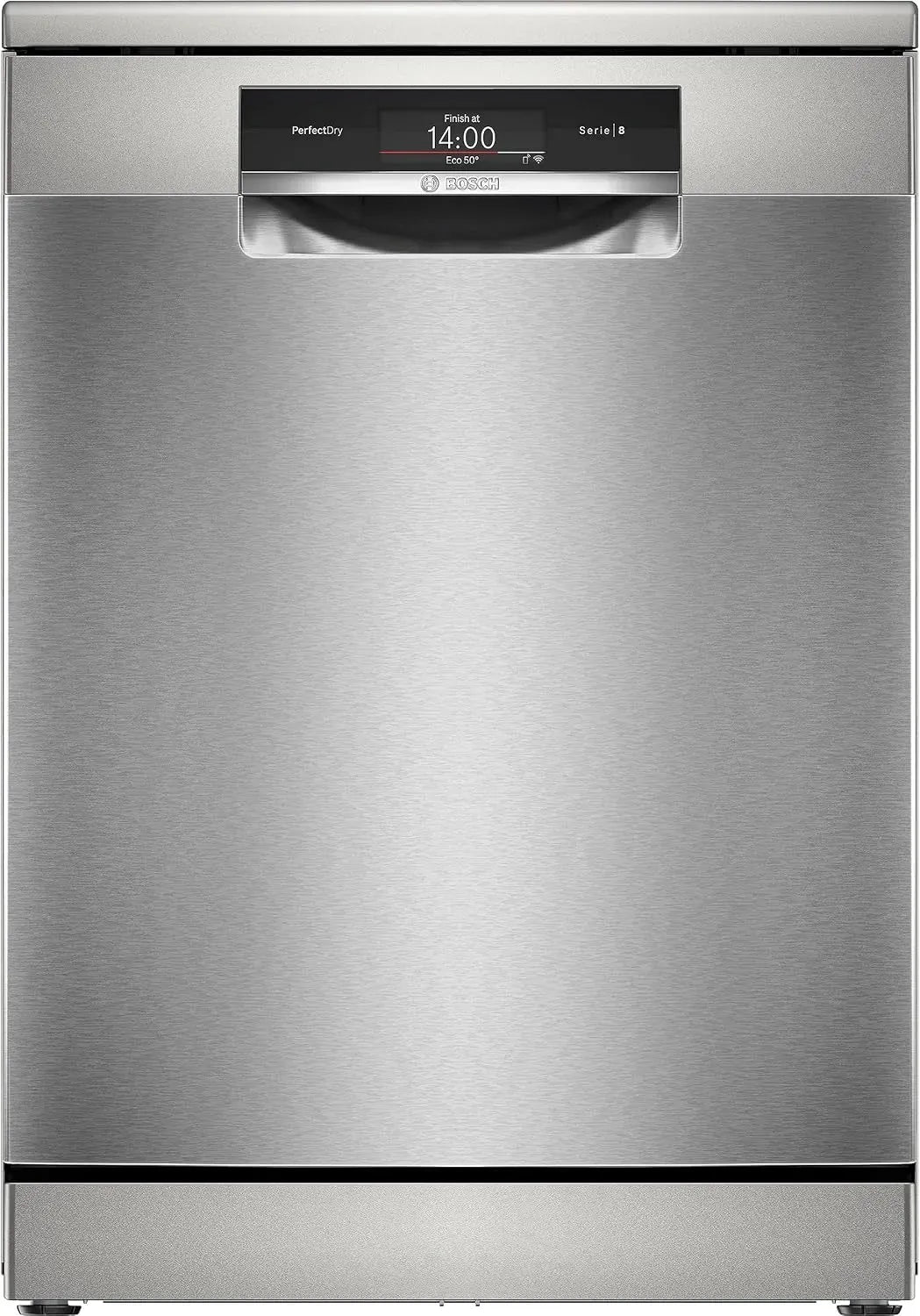 Bosch Serie 8 SMS8TCI01E Lavastoviglie, 60cm, Home Connect, libera installazione, acciaio inox
