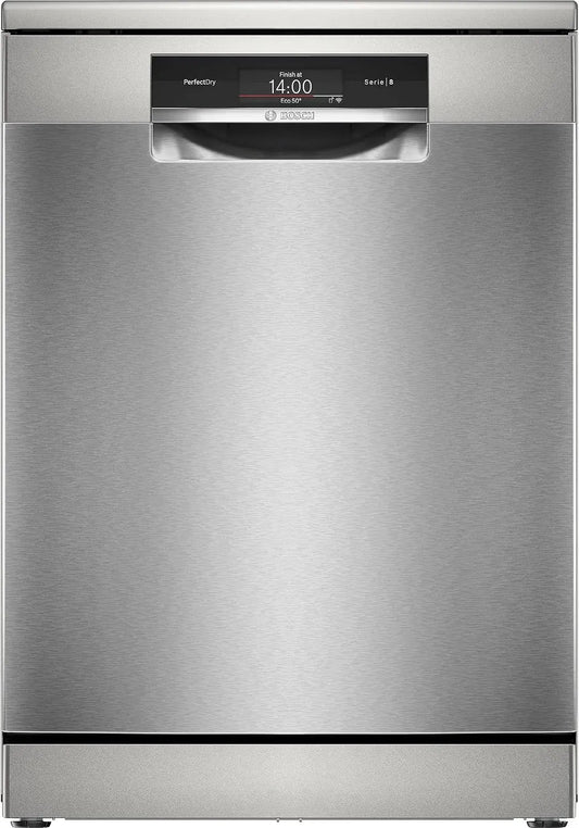 Bosch Serie 8 SMS8TCI01E Lavastoviglie, 60cm, Home Connect, libera installazione, acciaio inox