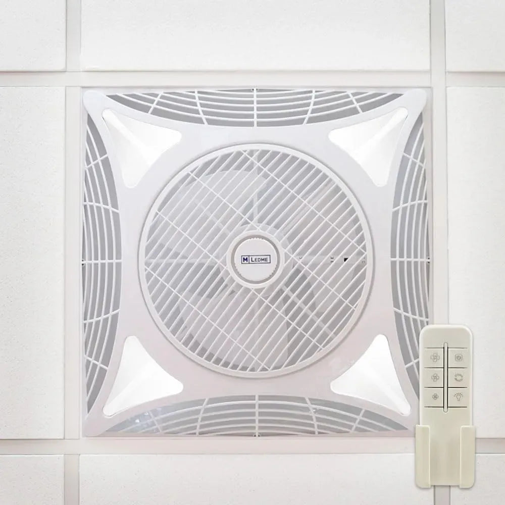Ventilatore 6000k 1172LM, 68 W, 3 velocità, bianco, M Ledme, LM8087, Motore AC