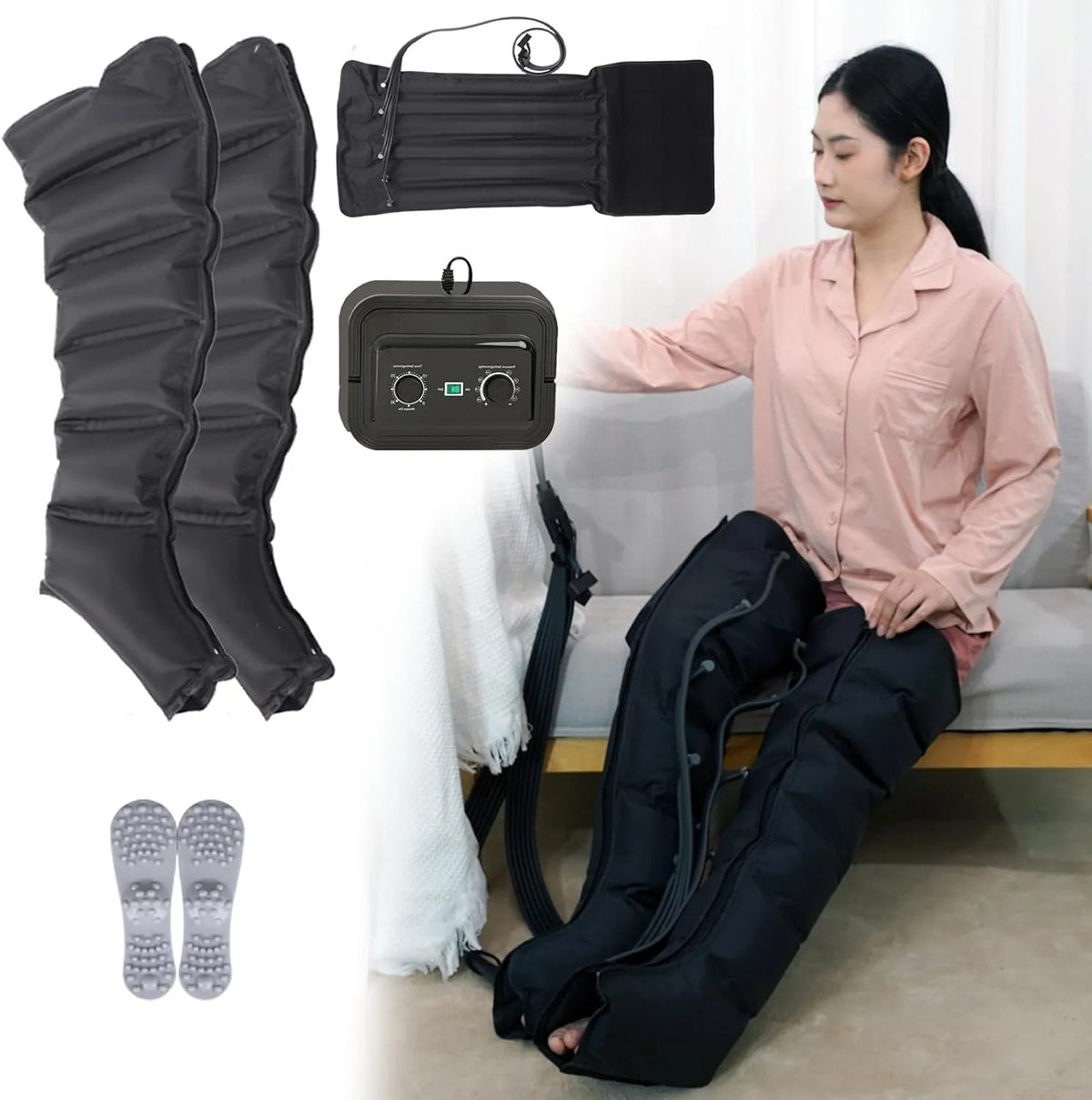Pressoterapia, Massaggiatore, dispositivo pressoterapia per gambe, professionale, per Massaggio E Rilassamento
