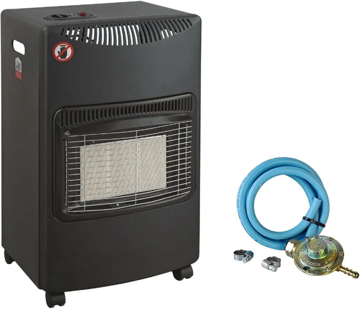 valvola di sicurezza + Kit Regolatore completo, Stufa a Gas Infrarossi 4200 W scalda fino a 120 mc
