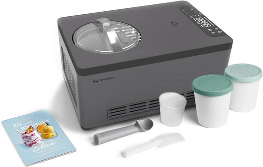 Macchina per gelato, 2,0 L, 220 W, acciaio inox, funzione riscaldante, per gelato & yogurtiera Elisa 2