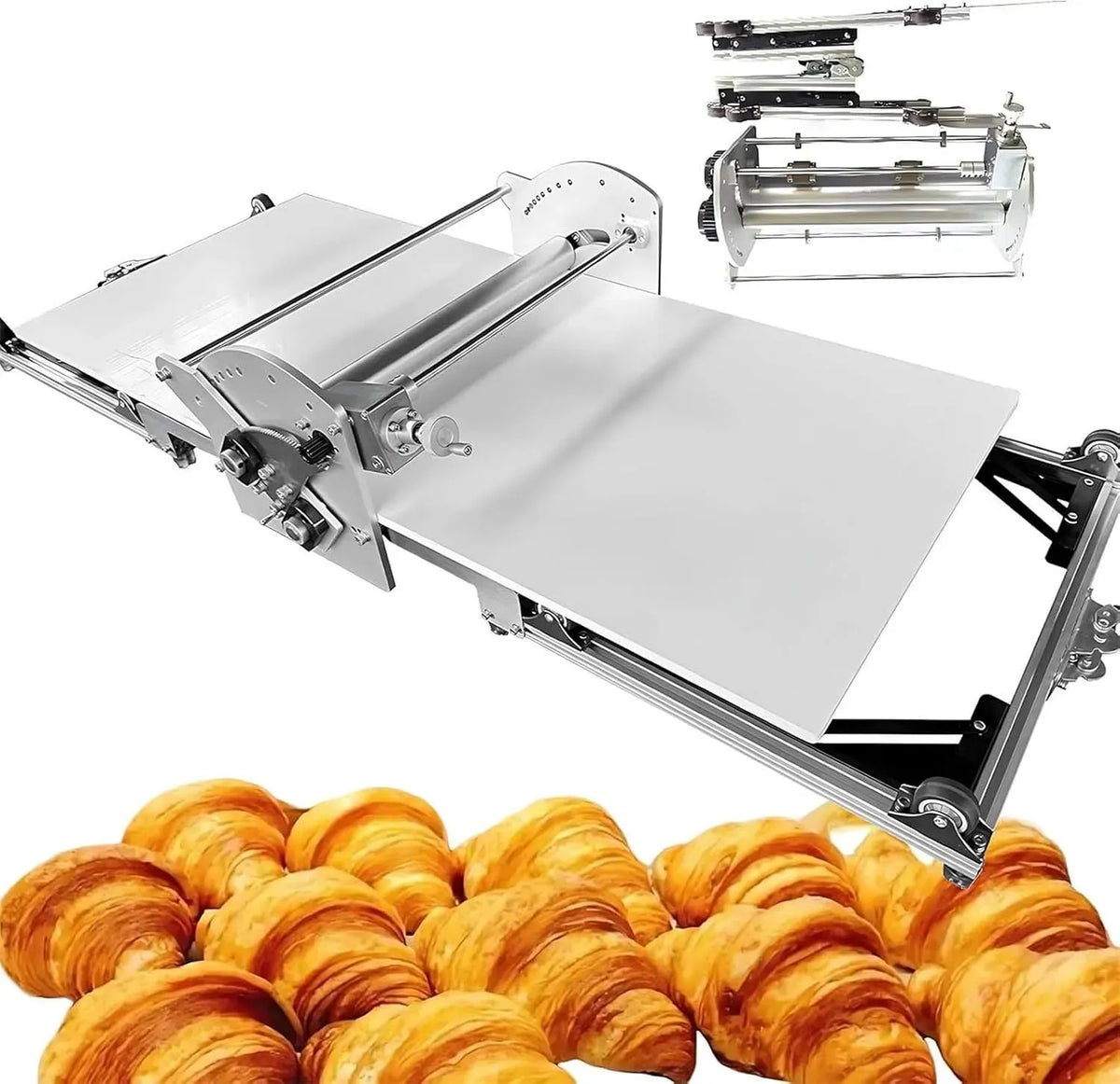 Macchina per La, 30 Mm, pizza, acciaio inox, per La Pasta Elettrica Pieghevole
