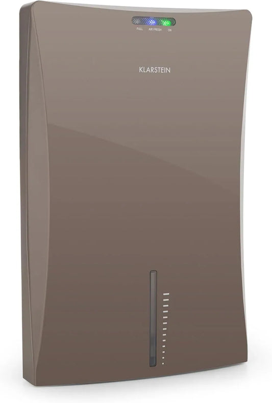 Klarstein Deumidificatore, 2 L, 70 W, ampio serbatoio, grigio, LED di funzionamento, serbatoio acqua 2 L