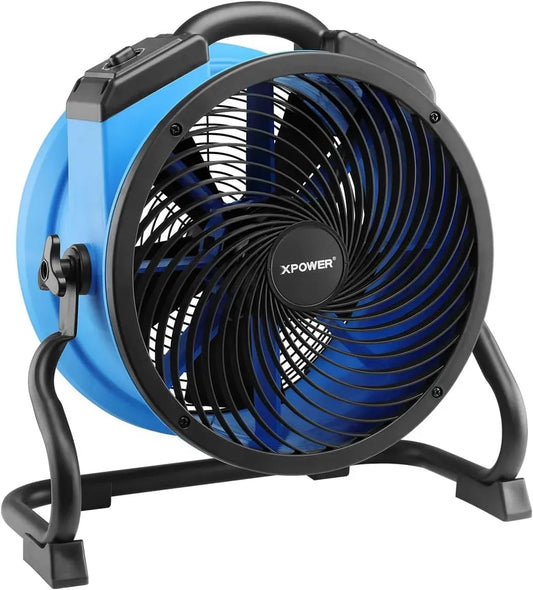 Ventilatore FC-300 1600CFM, industriale, blu, ventola per circolazione dell'aria