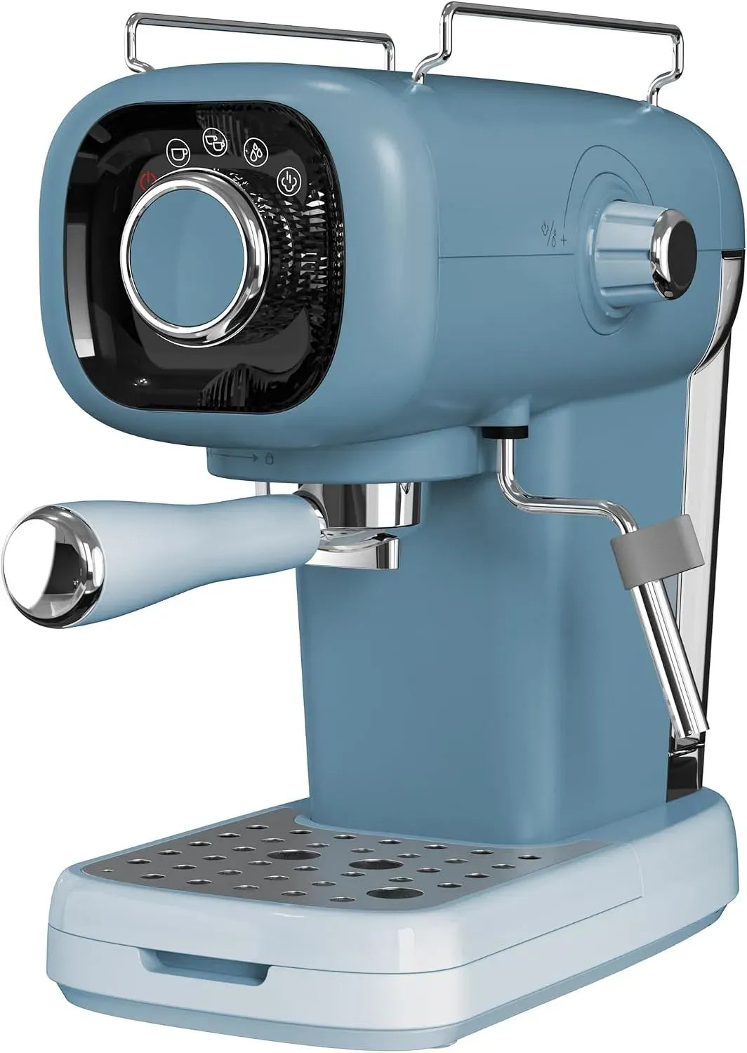 macchina da caffè elettrica, acciaio inox, plastica