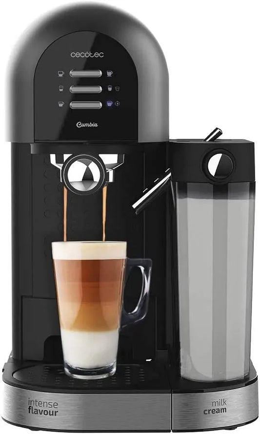 Cecotec Macchina da caffè, 1,7 L, 1470 W, ampio serbatoio, 20 barrette, 0,7 ml, serbatoio per acqua 1,7 L