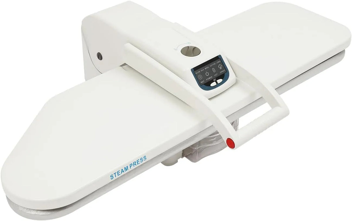 stiratrice, pulitore, Pressa, pressa da stiro a vapore, 1 L, 5 programmi, 90 a 200 °C, ampio serbatoio, per uso domestico