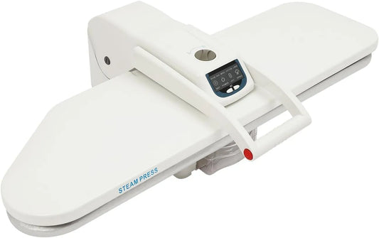 stiratrice, pulitore, Pressa, pressa da stiro a vapore, 1 L, 5 programmi, 90 a 200 °C, ampio serbatoio, per uso domestico