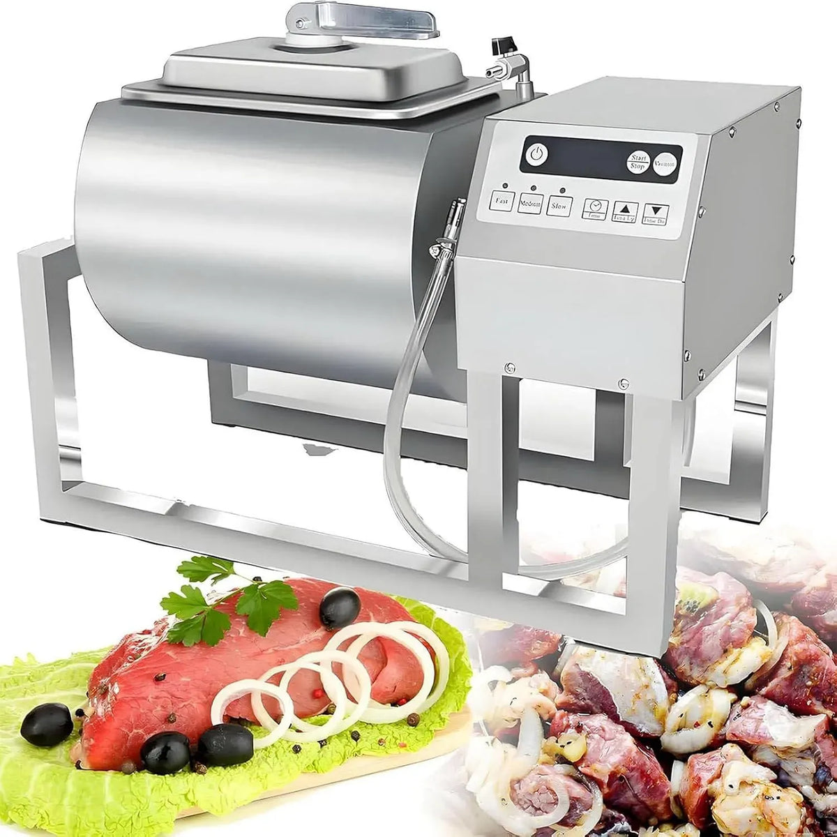 Marinator, rotazione a tre stadi per la lavorazione di fast food, capacità 18 l, perfetto per catering e hamburger