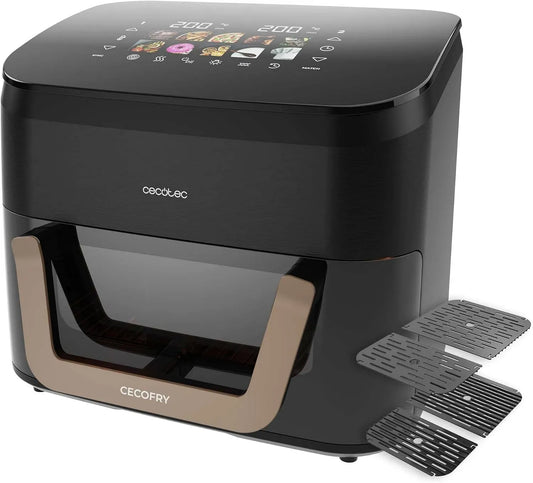 Cecotec Friggitrice ad aria, 11 L, 2900 W, grill, Grill Superiore e Inferiore, 200º máx