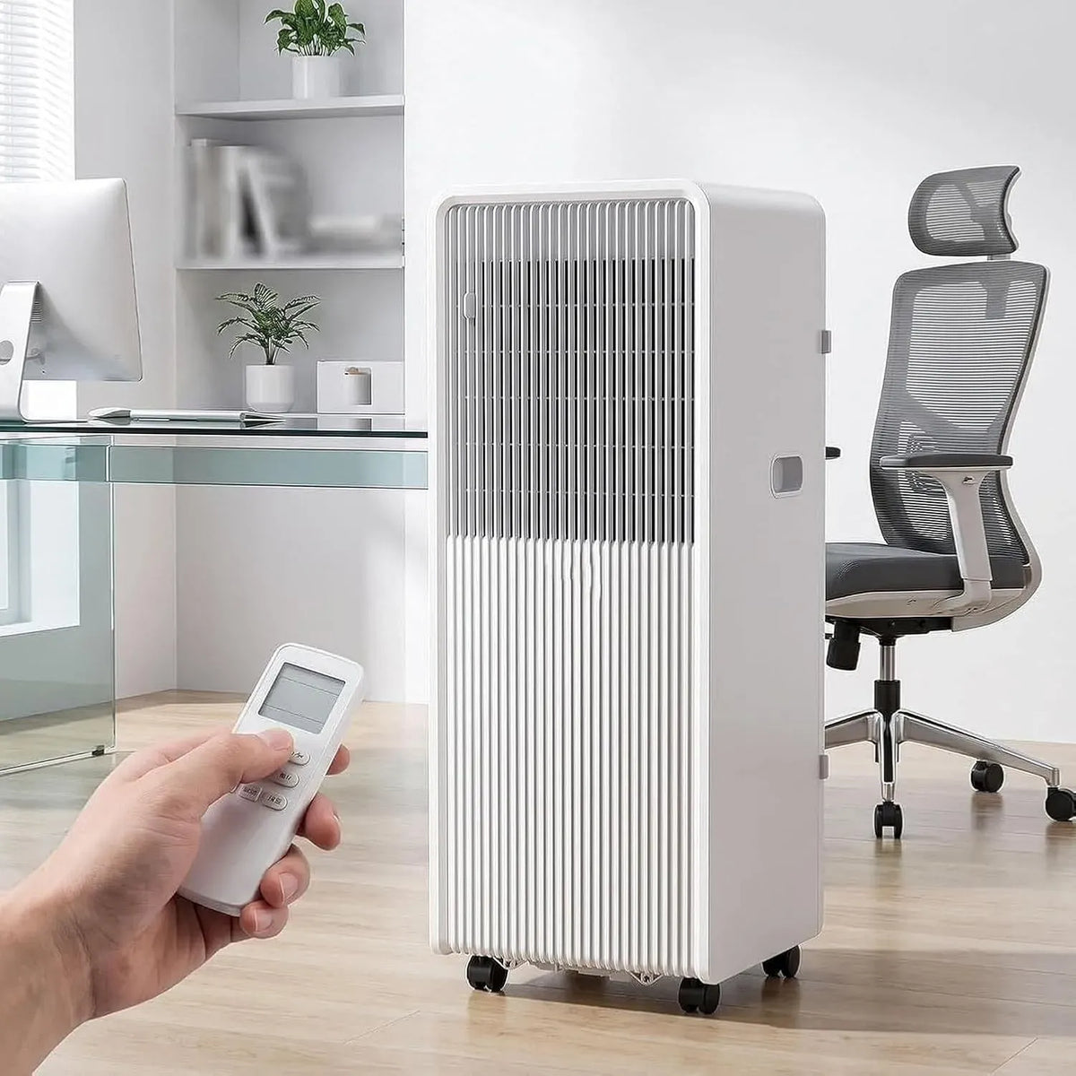 Condizionatore 24H, portatile, timer, 10000 Btu, Deumidificatore Smart