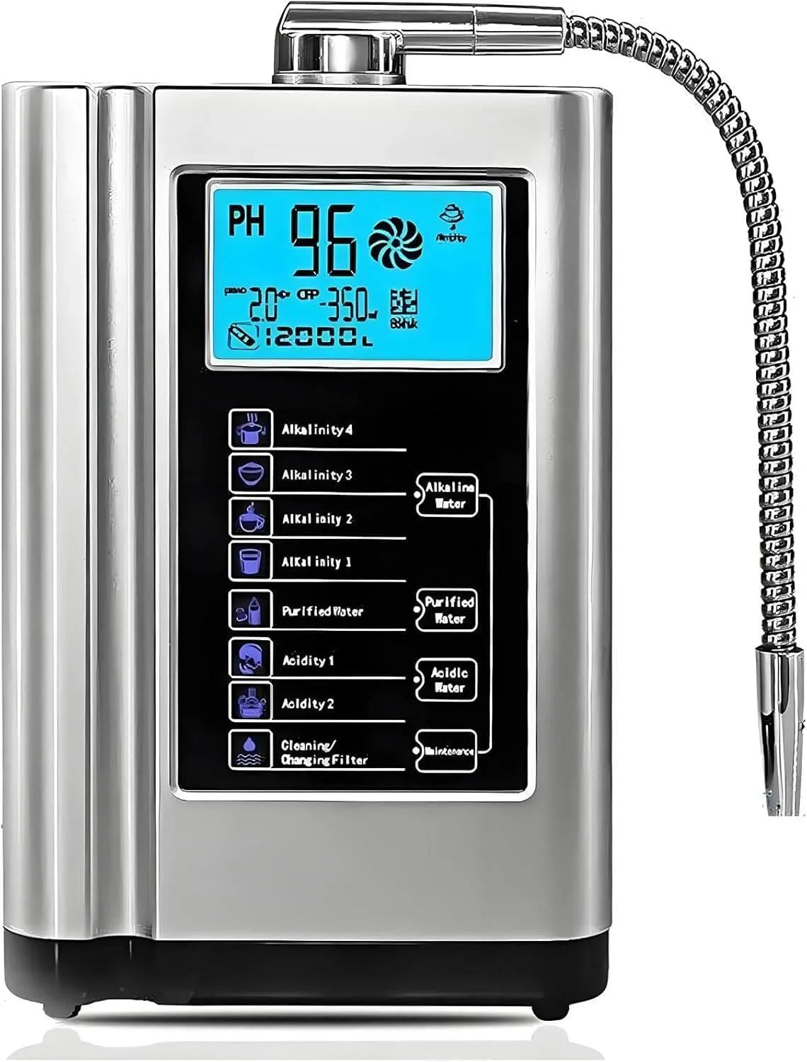 PH 4 500mV Filtro, 8.000 L, argento, per Acqua alcalina e acida