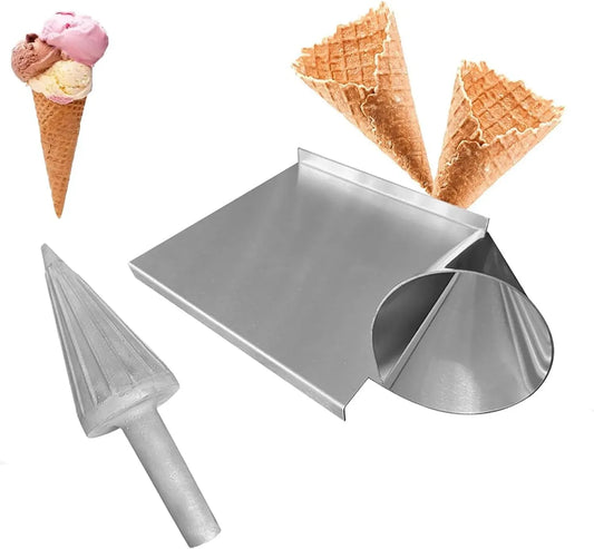 forma rapida per panetterie, Stampo in legno per pizzelle, rullo a cono per waffle dotato di impugnatura ergonomica