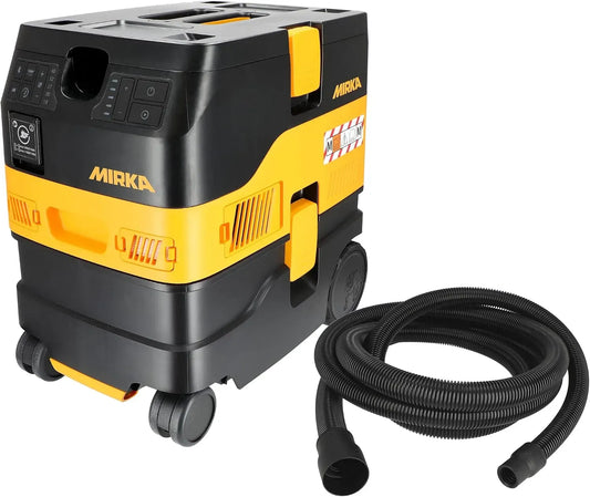 DEXOS 1217 Mirka M AFC/Aspiratore industriale classe M / 17L secco & umido/Pulizia a funzionamento automatico del filtro/Tubo da 4 m