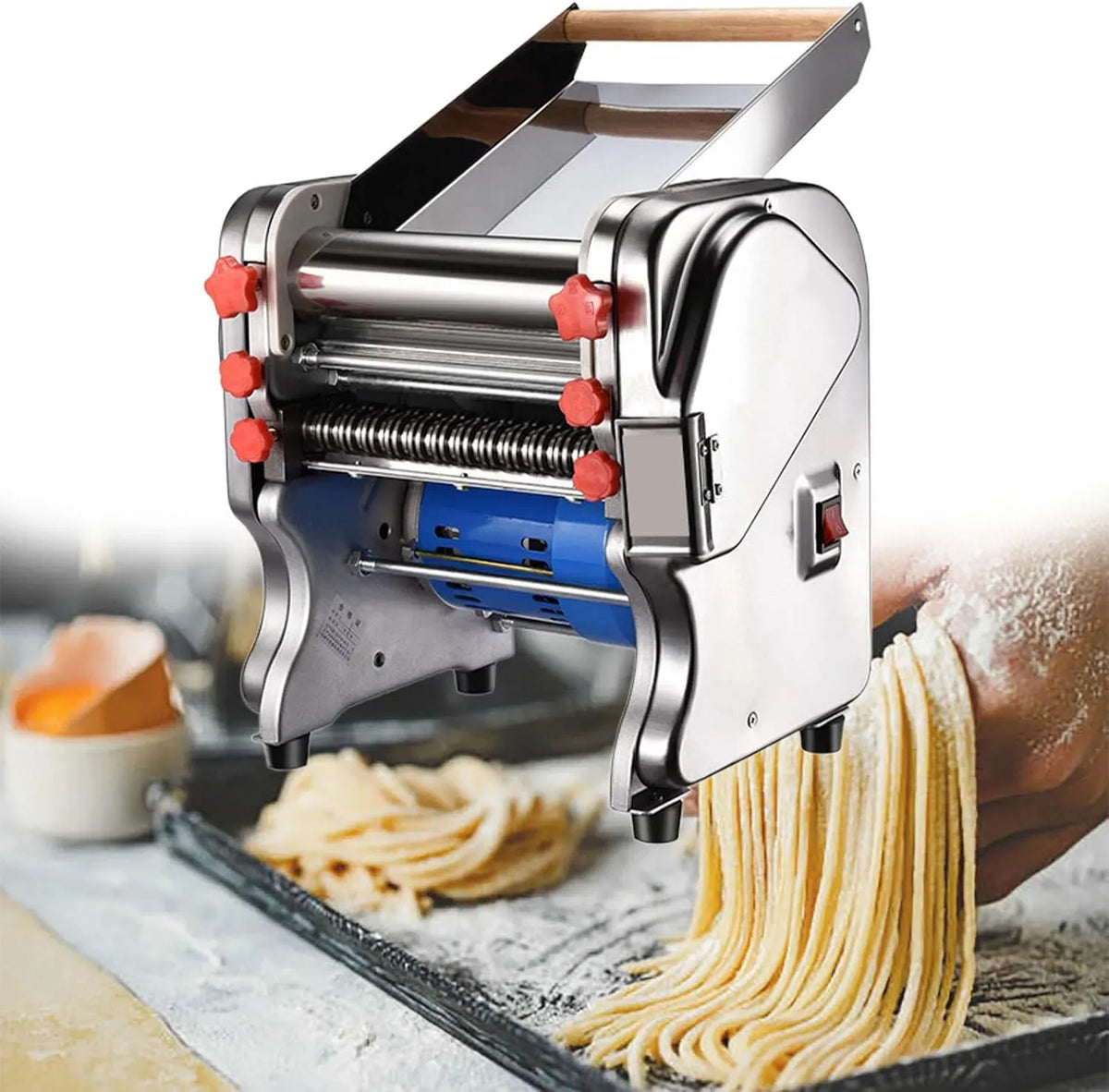 Macchina per pasta E 9, 550 W, macchina per tagliatelle, professionale, Macchina p r Pr ssar La Pasta con Rullo da 3 Mm Mm