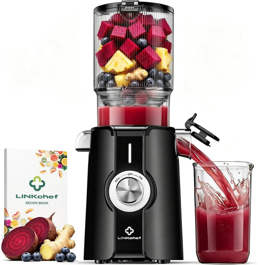 estrattore di succo e spremiagrumi, juicer, 1,2 L, 200 W, 115 mm, per frutta e verdura